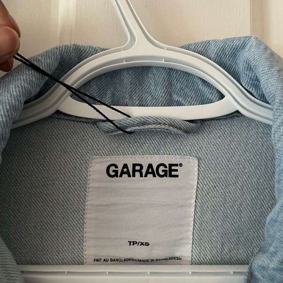 GARAGE oversized light wash denim jacket (Vienna blue) - Picture 3 of 5